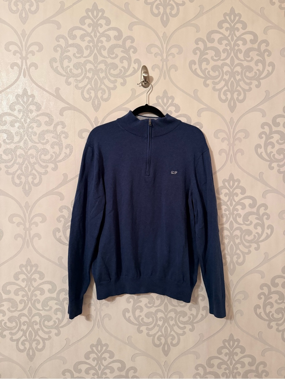 Vineyard Vines Men's Navy Quarter-Zip Sweater
